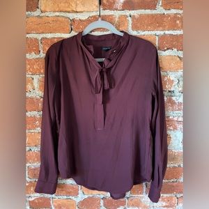 Ann Taylor Maroon Work blouse